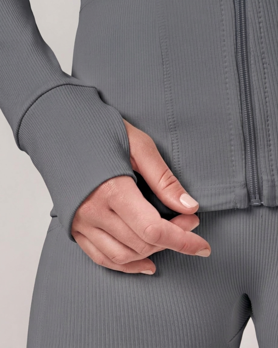 Jaqueta Performance Rib - Cinza Chumbo