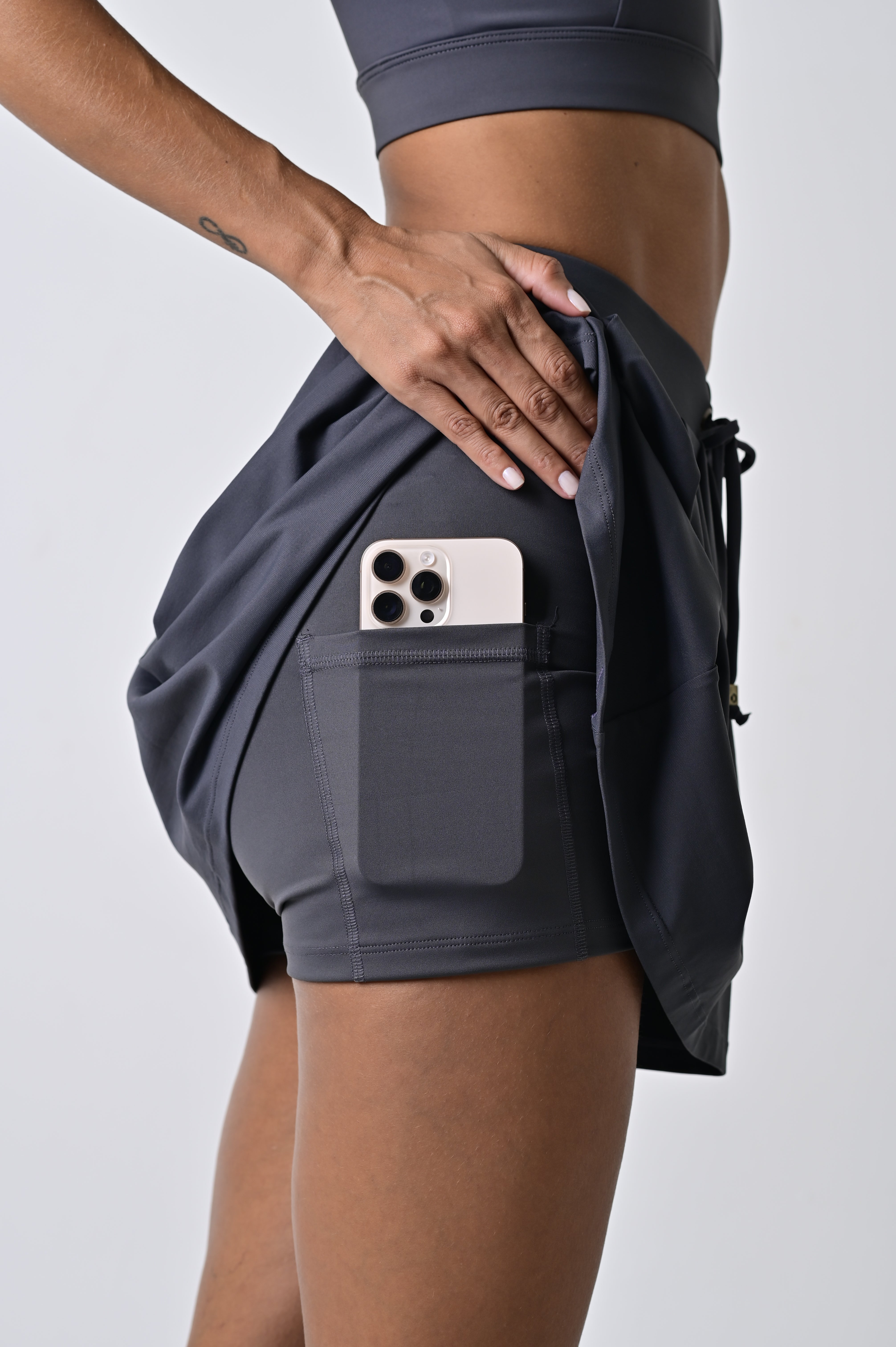 Saia Spin - Cinza Chumbo