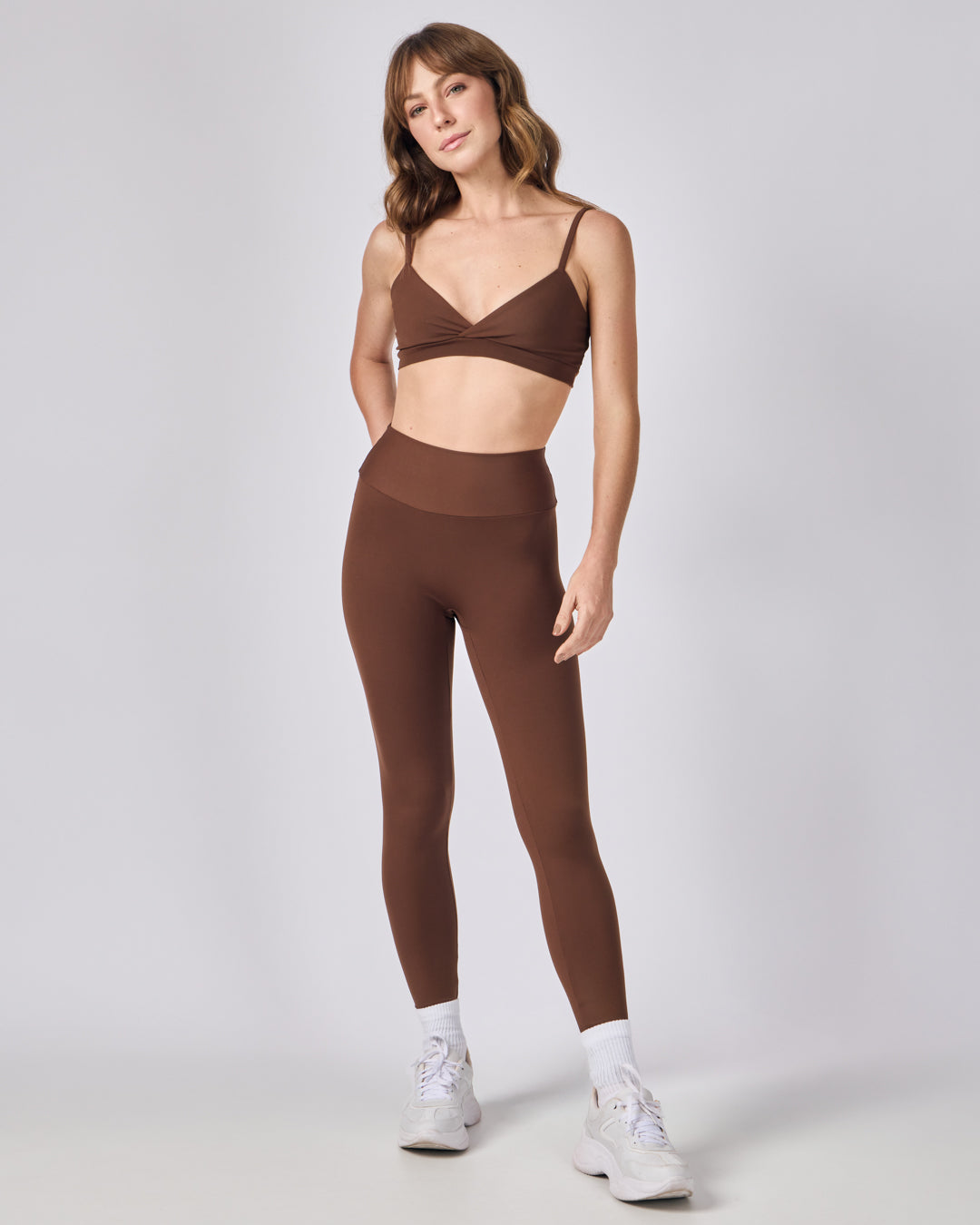 Calça Legging Flow - Café Torrado