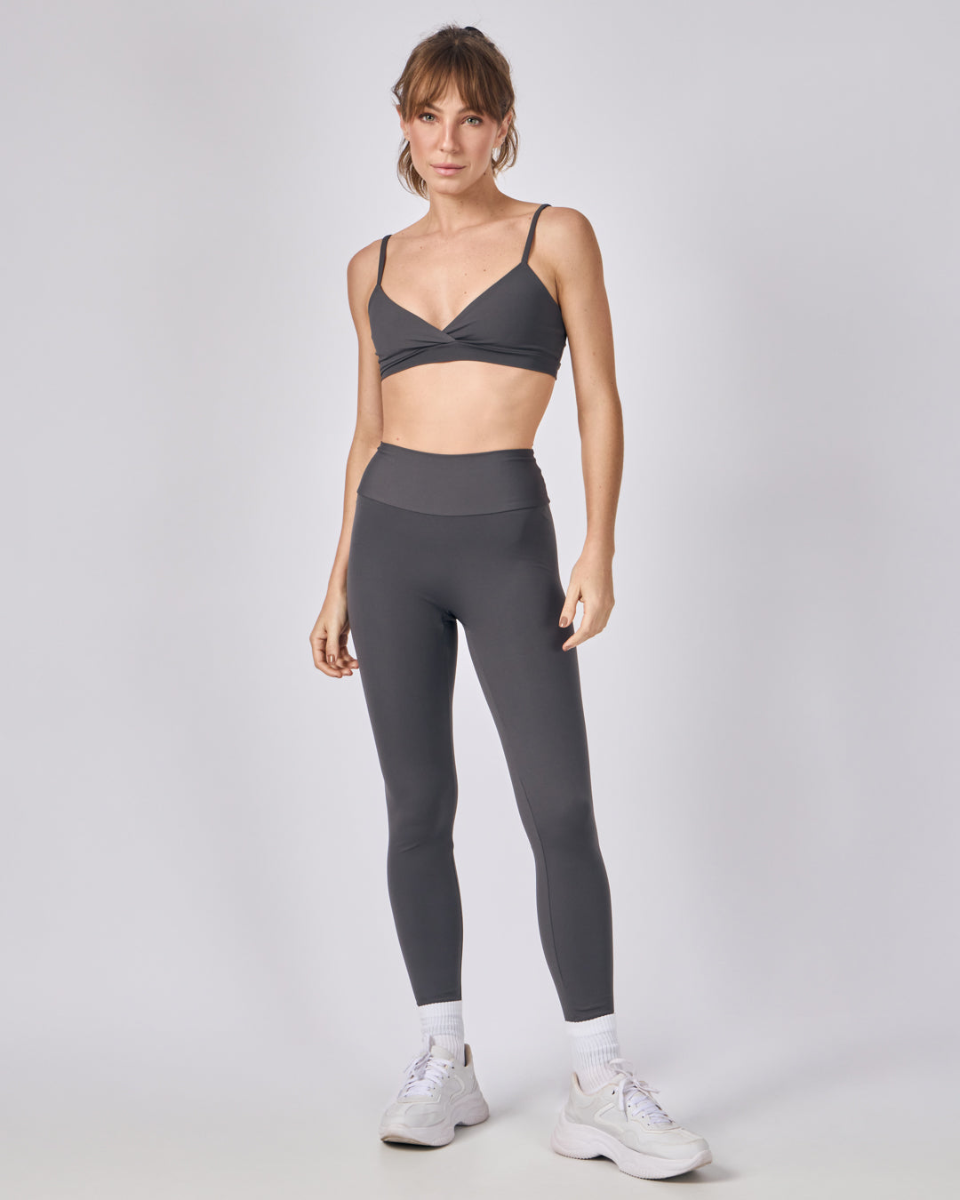 Calça Legging Flow - Cinza Chumbo