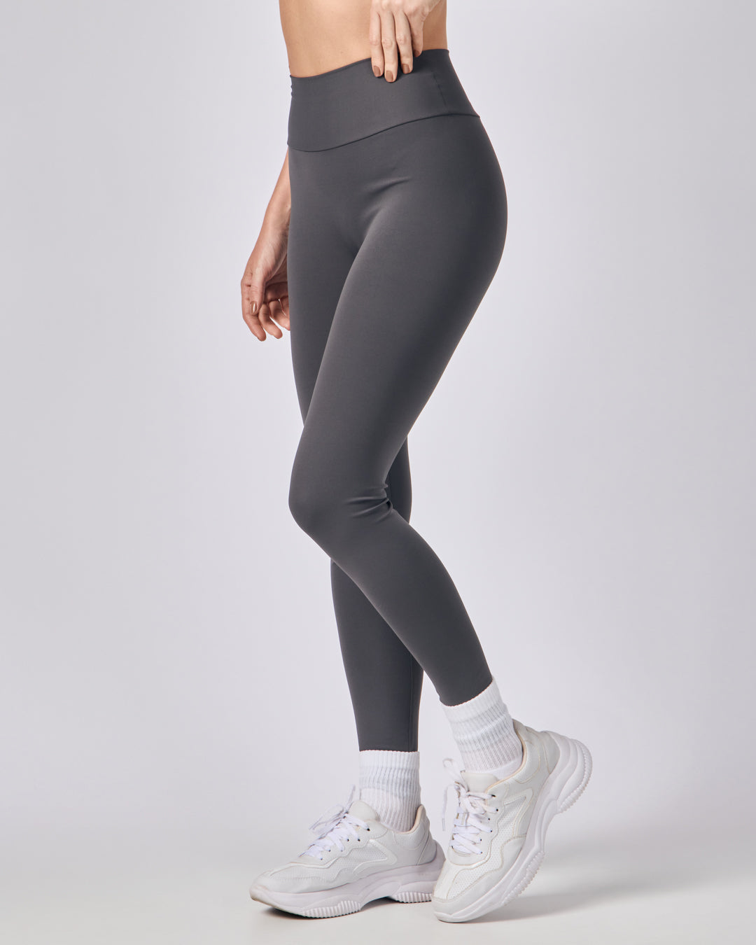Calça Legging Flow - Cinza Chumbo
