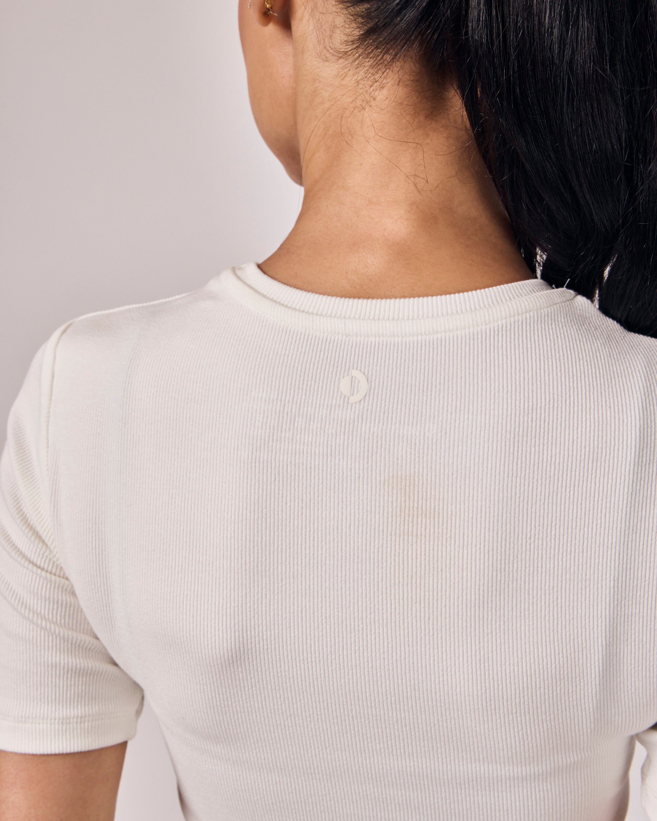Blusa Manga Curta Modal - Off White