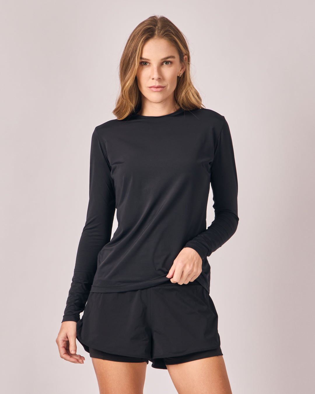Blusa Manga Longa UV - Preto