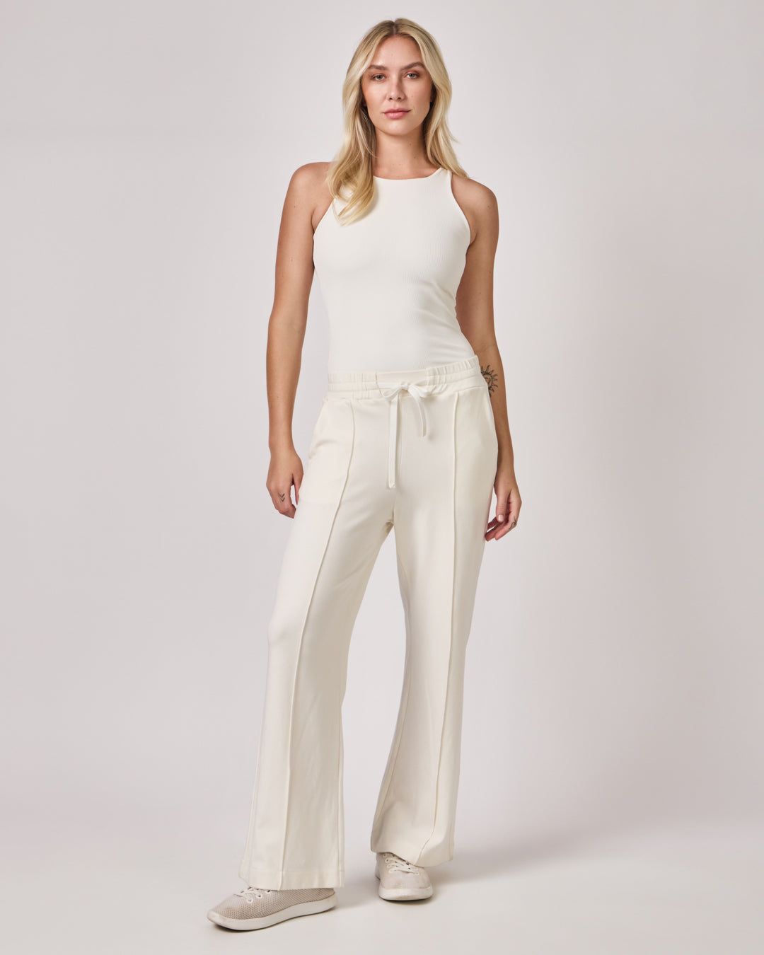 Calça Ampla Casual - Off White