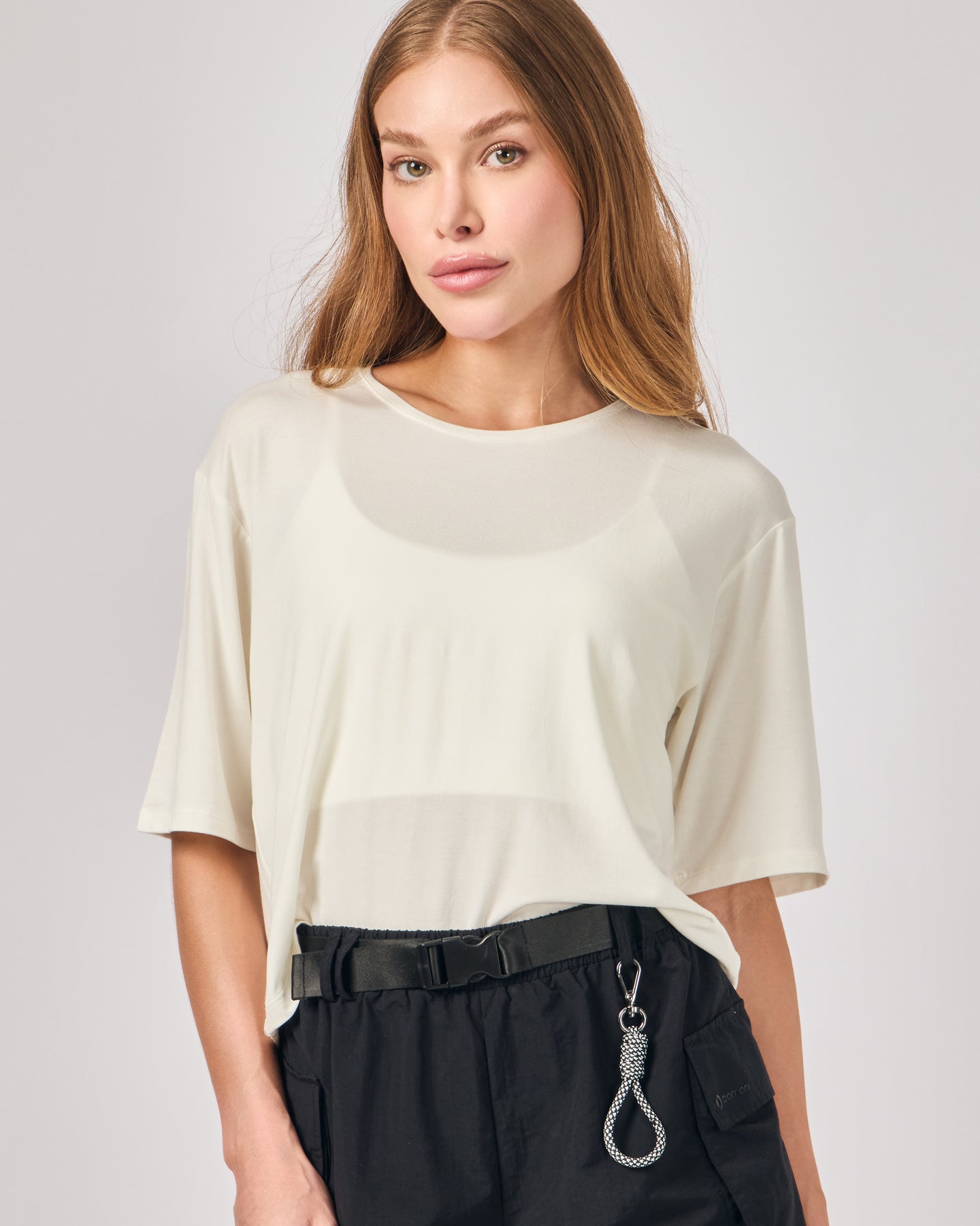 Cropped Modal Alongado - Off White