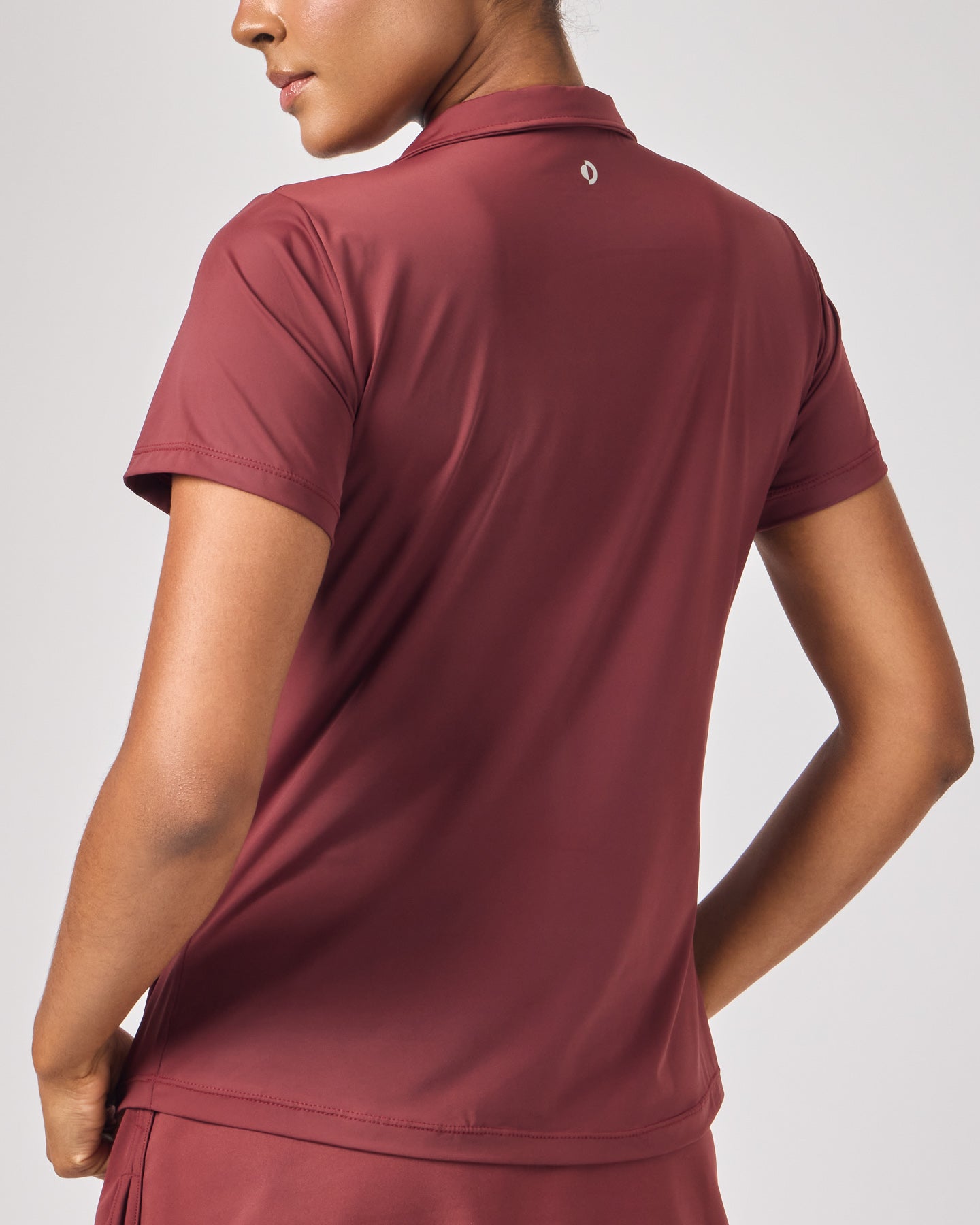 Polo Dry Fit Com Zíper - Merlot