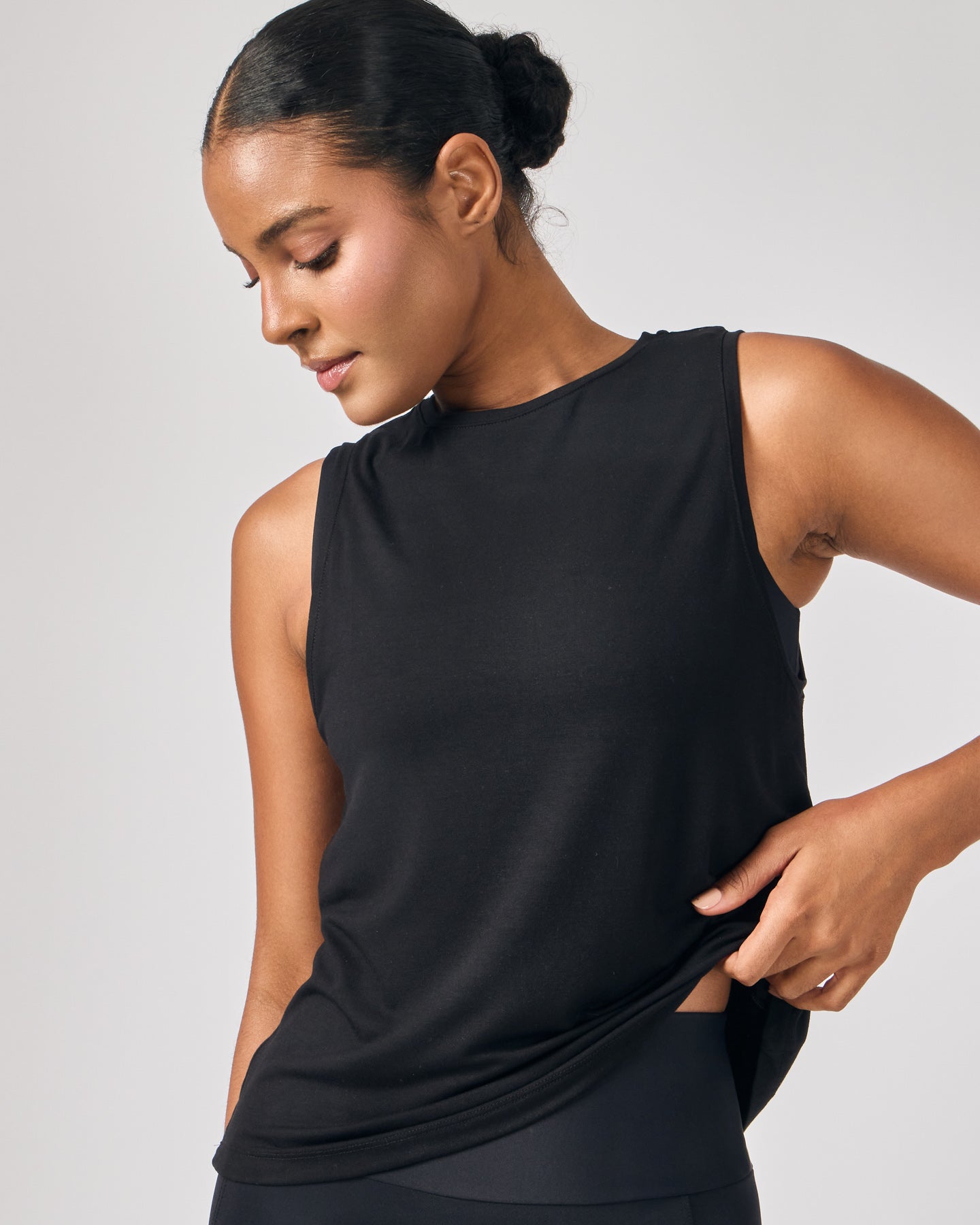 Regata Modal Alongada - Preto