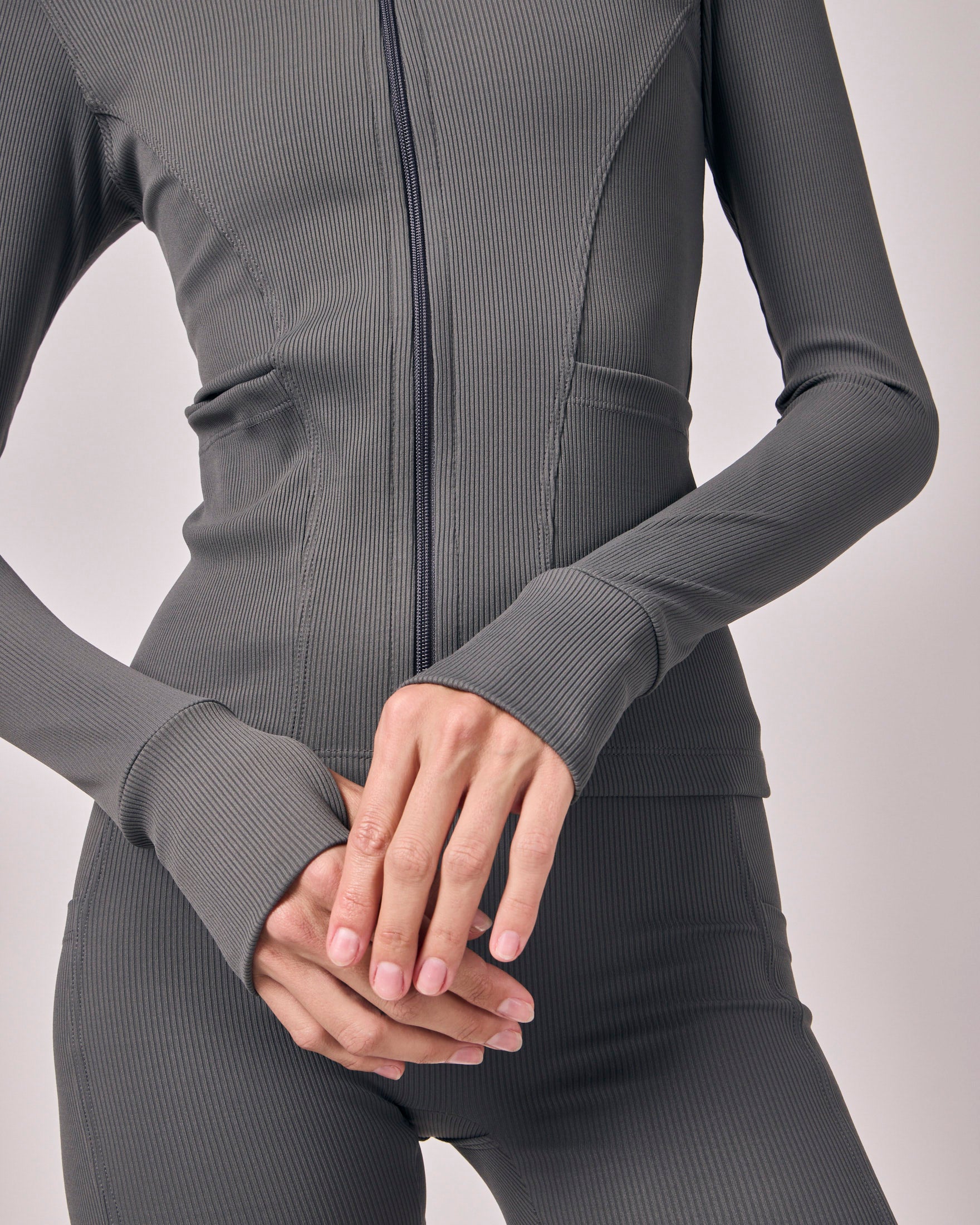 Jaqueta Performance Rib - Cinza Chumbo