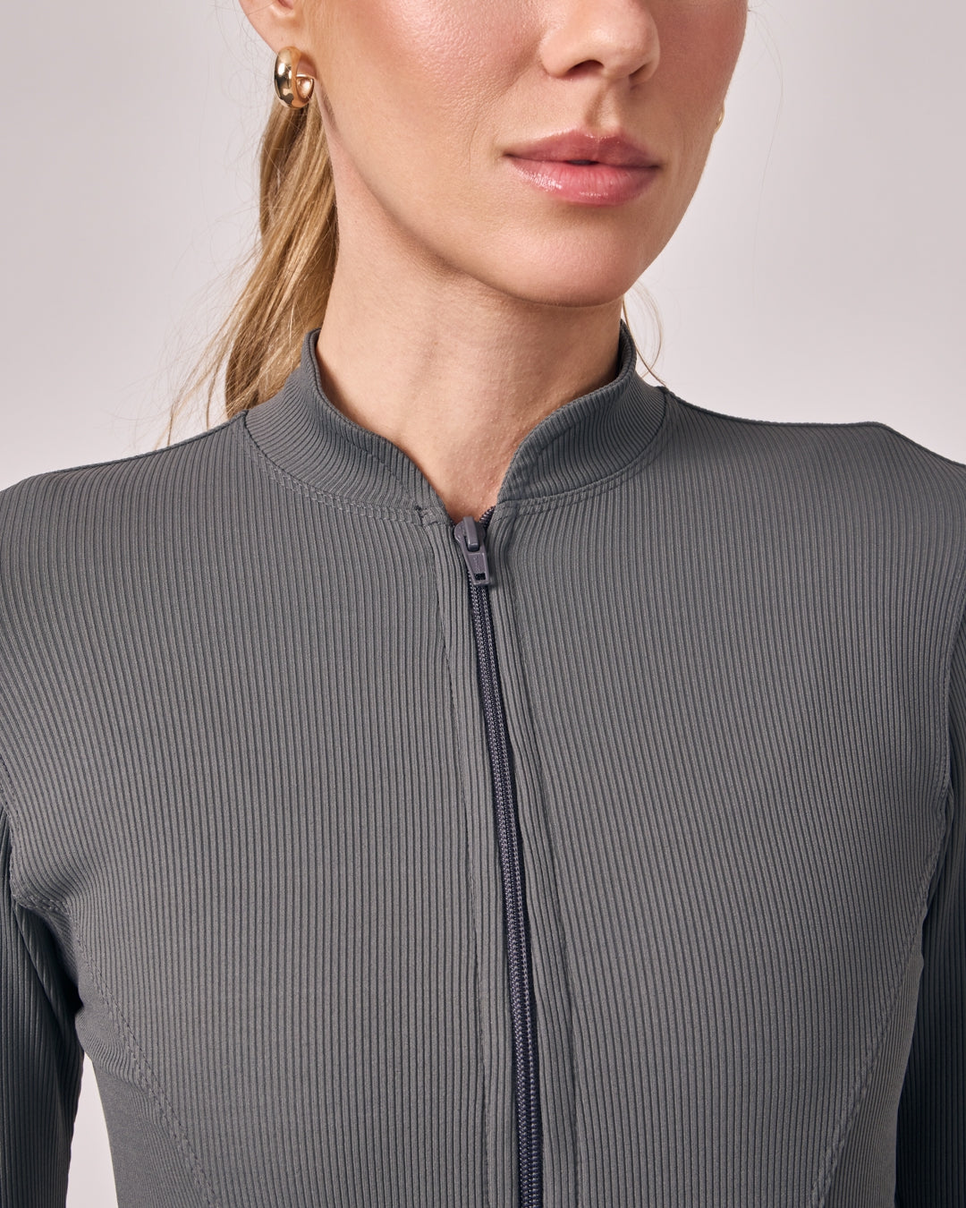 Jaqueta Performance Rib - Cinza Chumbo