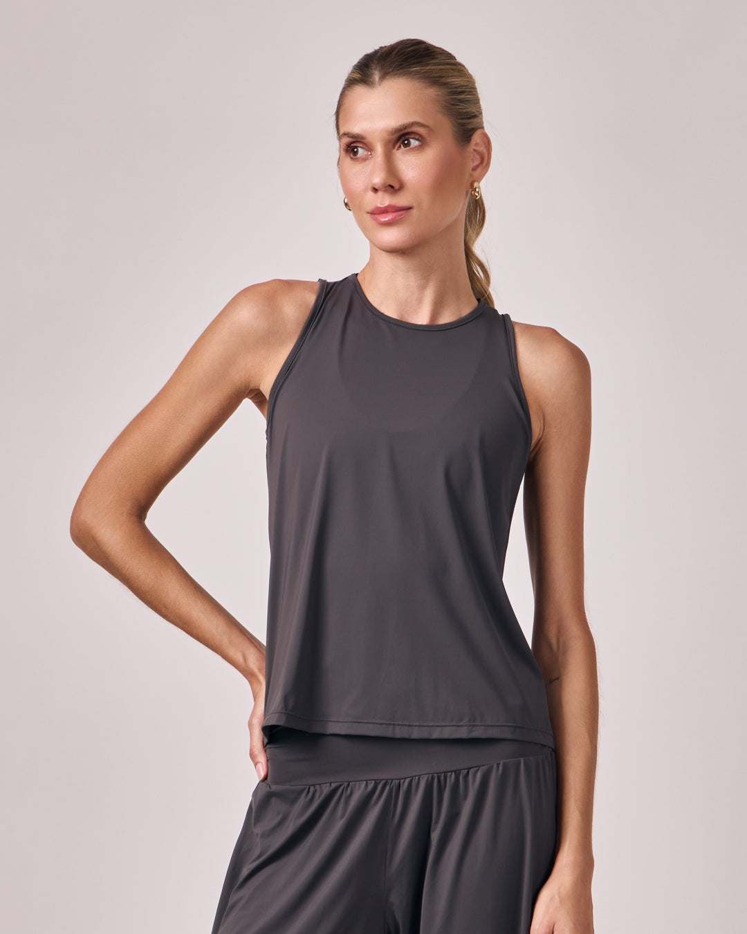 Regata Dry Fit 2.0 - Cinza Chumbo