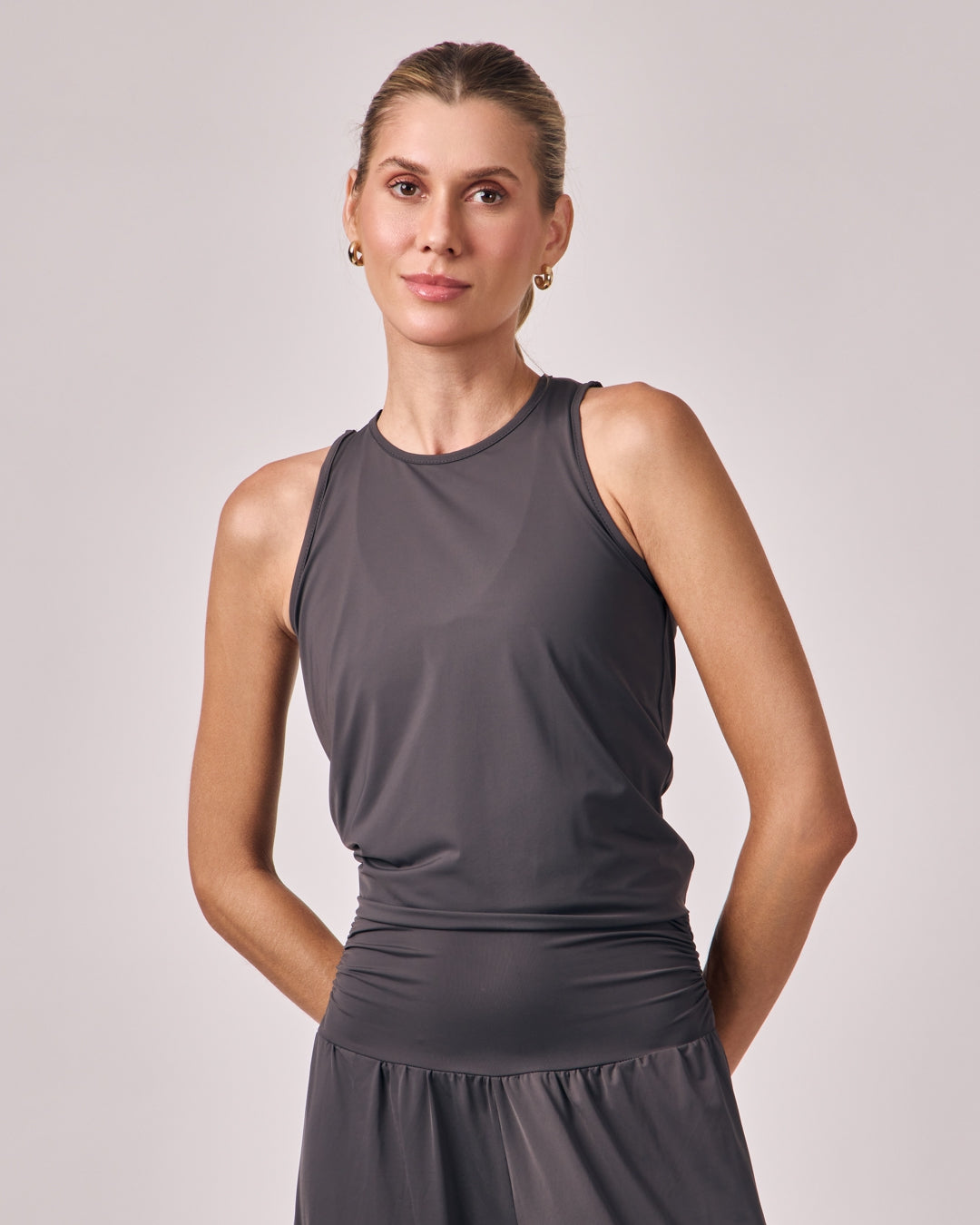 Regata Dry Fit 2.0 - Cinza Chumbo