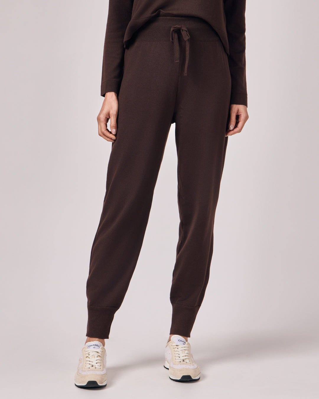 Calça Jogger Tricot - Café Torrado