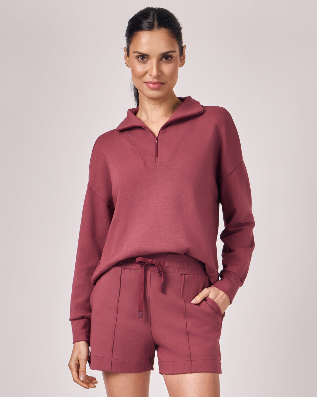 Casaco Casual - Merlot