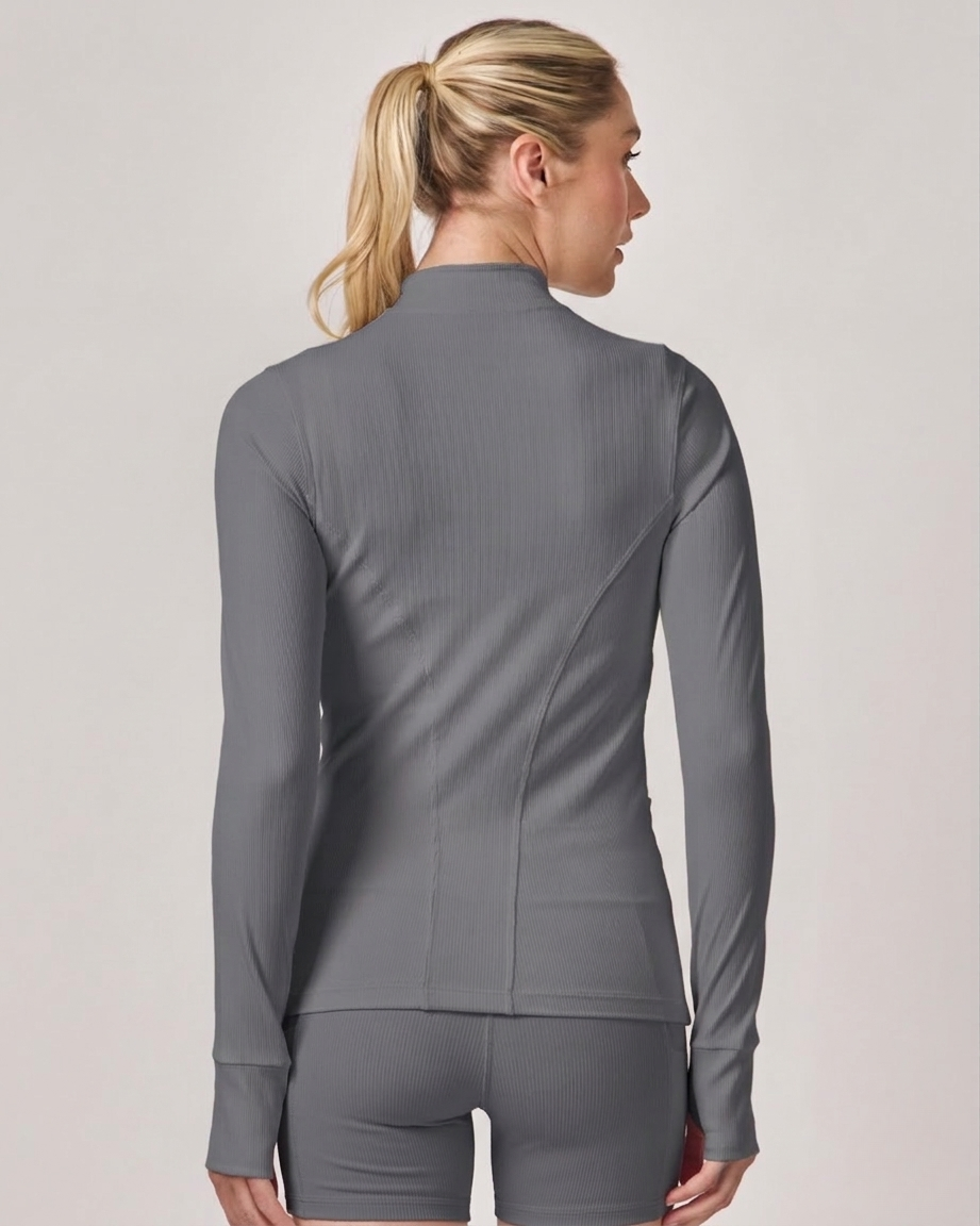 Jaqueta Performance Rib - Cinza Chumbo