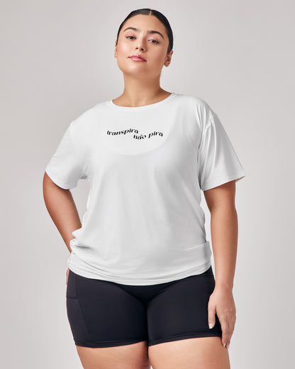 Camiseta Dry Fit Inspira e Transpira - Off White