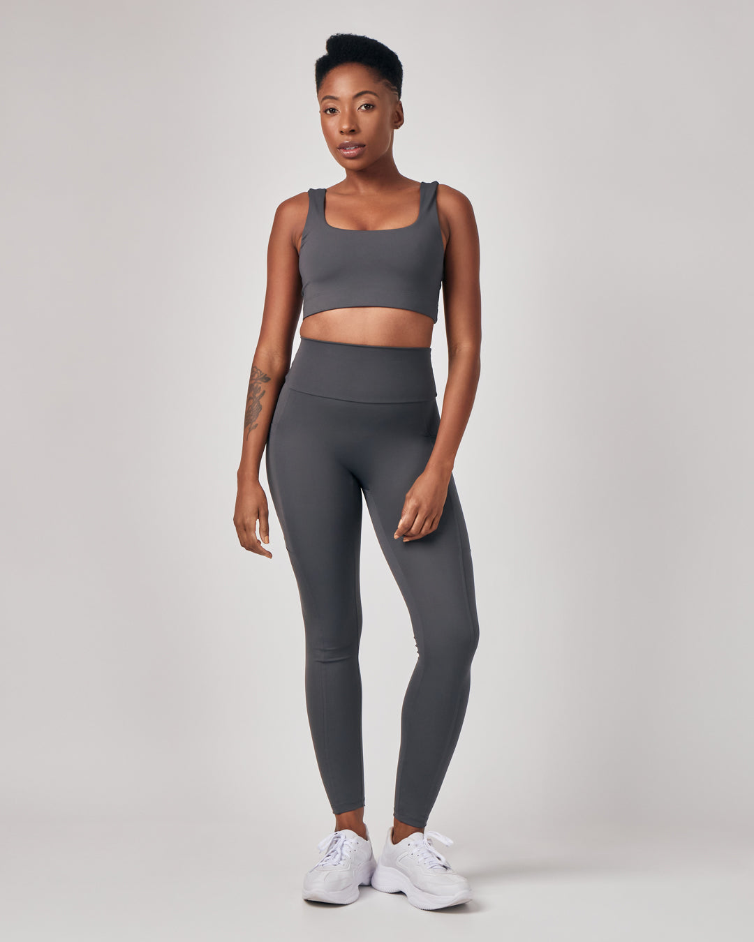 Calça Legging Performance - Cinza Chumbo