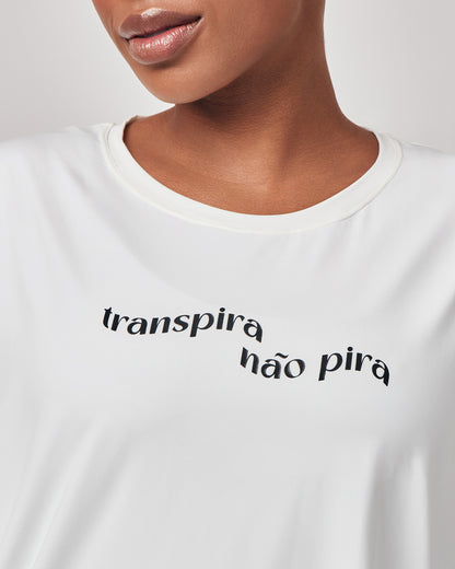 Camiseta Dry Fit Inspira e Transpira - Off White