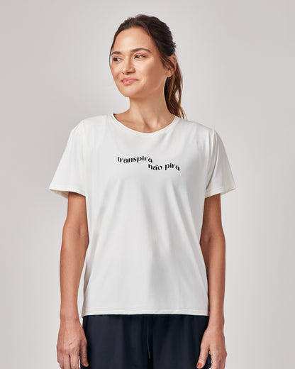 Camiseta Dry Fit Inspira e Transpira - Off White