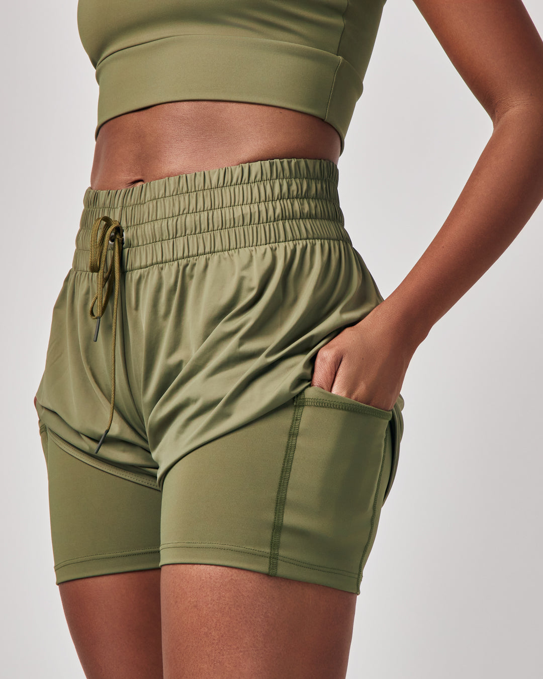 Shorts Jogger - Verde Oliva