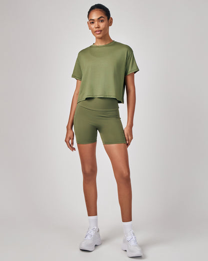 Cropped Modal - Verde Oliva