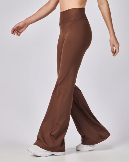 Calça Pantalona Flow - Café Torrado