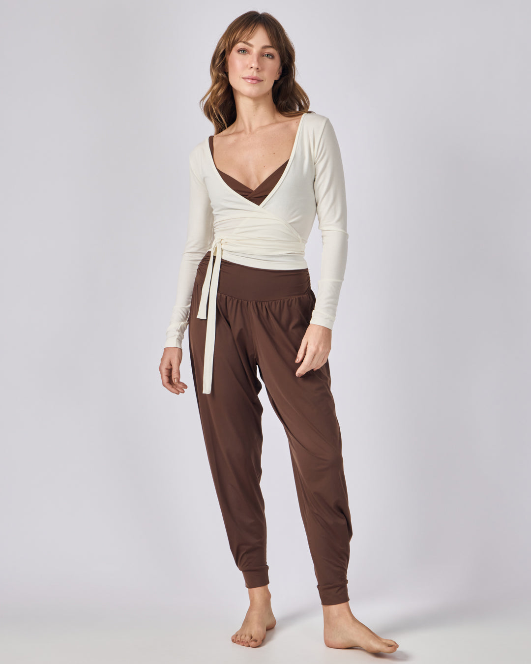 Blusa Transpassada Modal - Off White