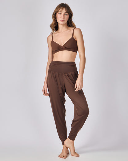 Calça Yogi Punho - Café Torrado
