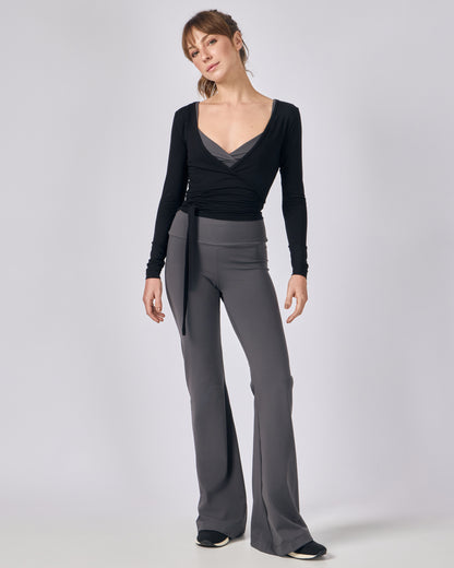 Blusa Transpassada Modal - Preto
