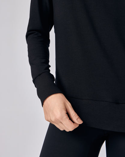 Blusa Manga Longa Modal - Preto