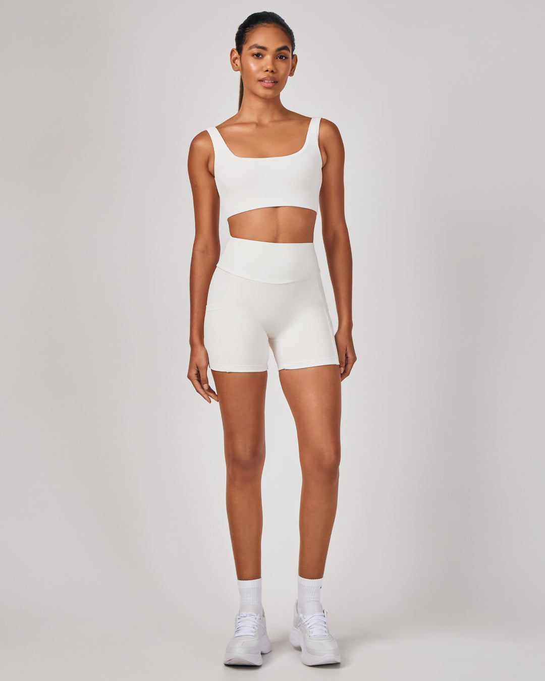 Shorts Biker Rib - Off White