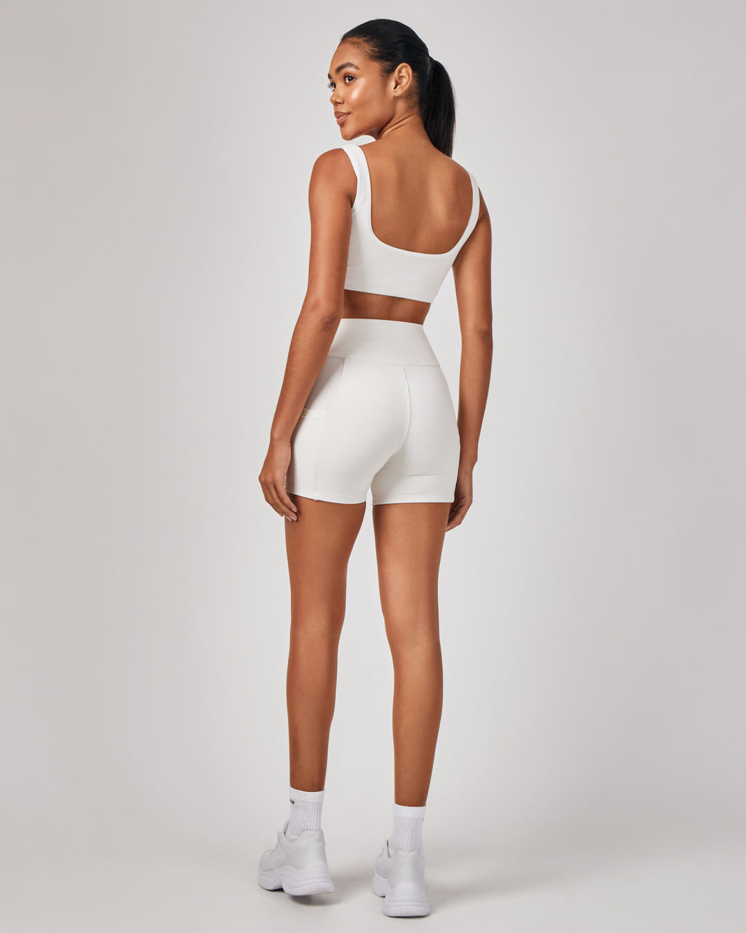 Shorts Biker Rib - Off White