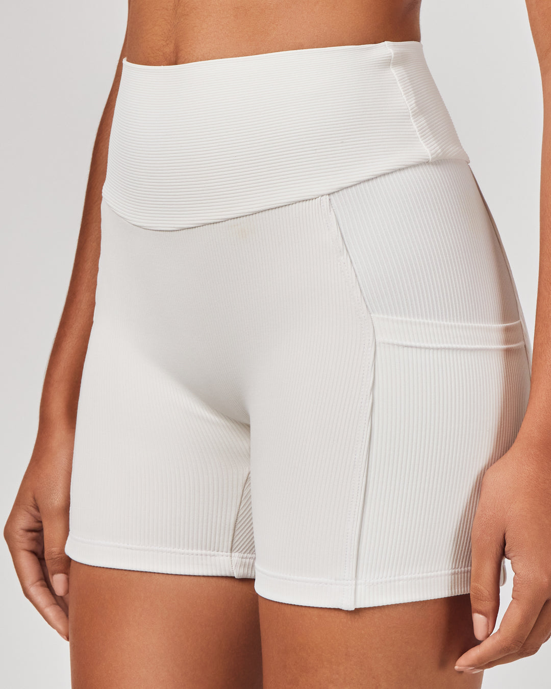 Shorts Biker Rib - Off White