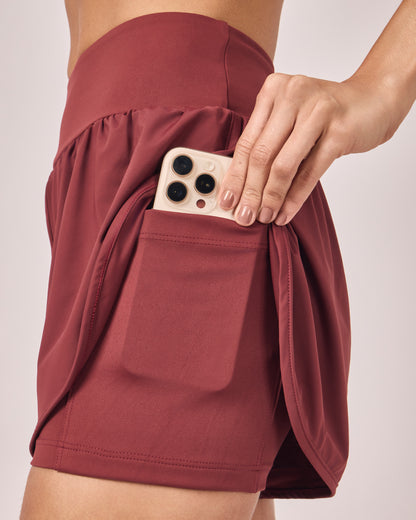 Shorts Runner - Merlot