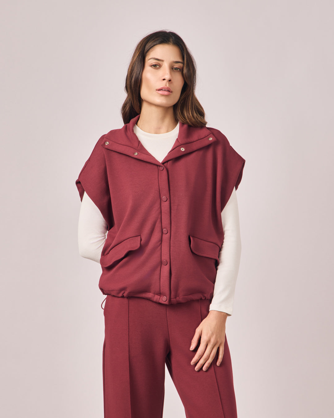 Colete Oversized Casual 2.0 - Merlot