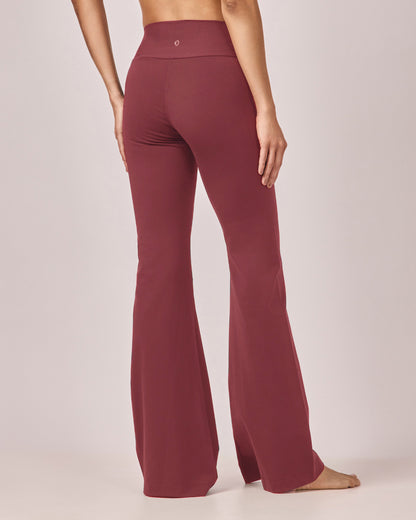 Calça Pantalona Flow - Merlot