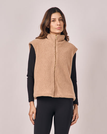 Colete Sherpa - Bege