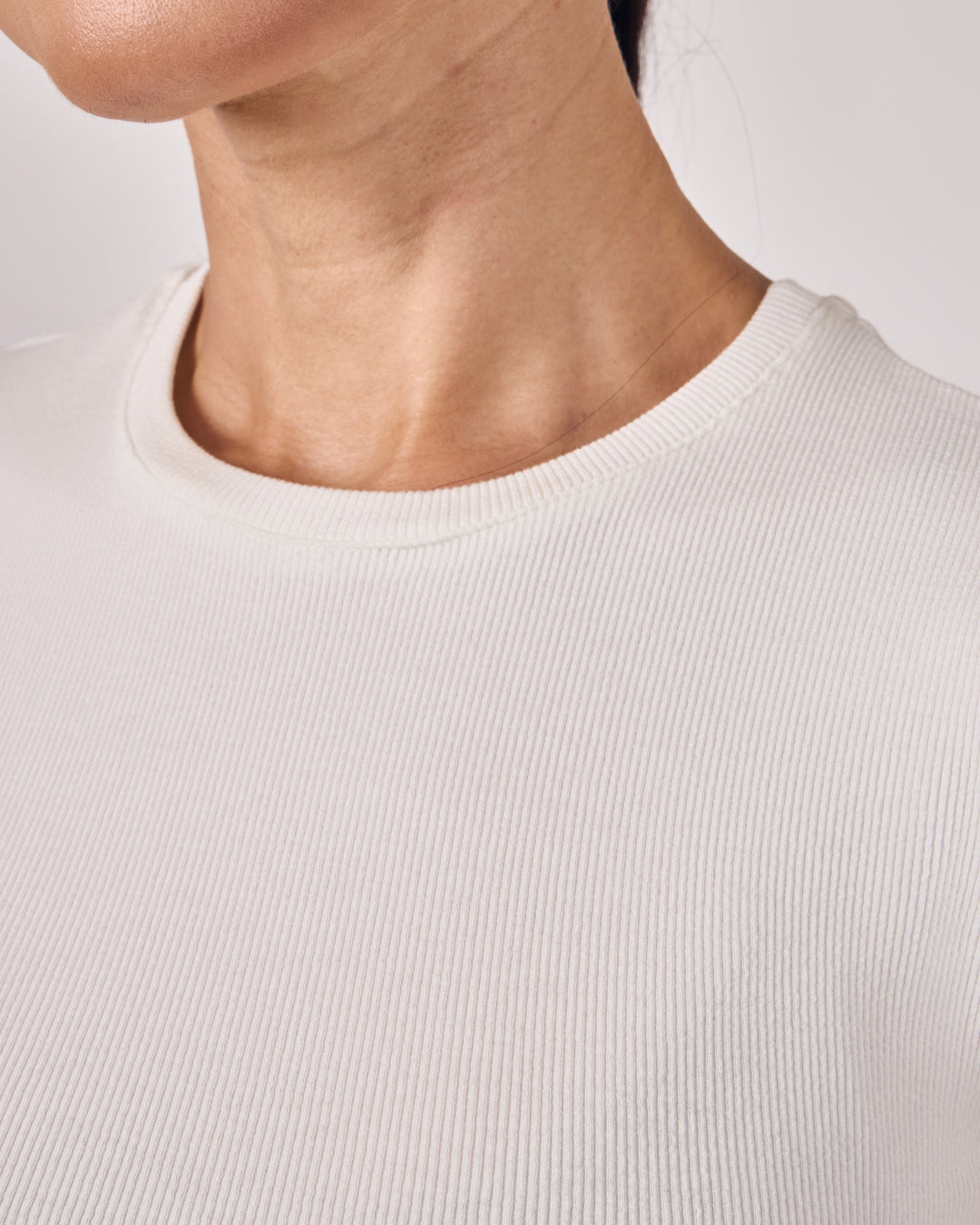 Blusa Manga Curta Modal - Off White