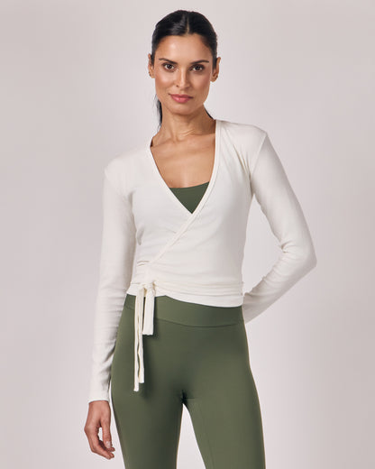 Blusa Transpassada - Off White