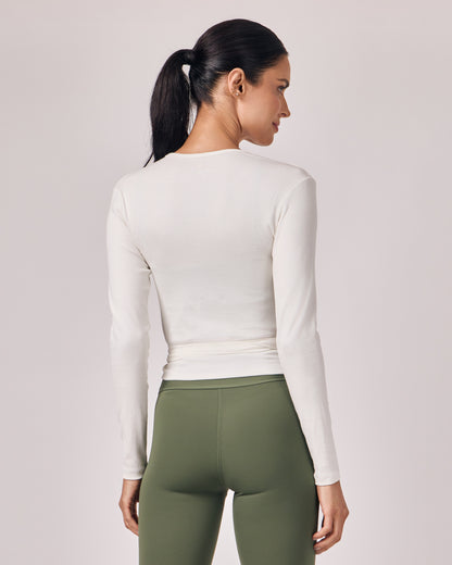 Blusa Transpassada - Off White