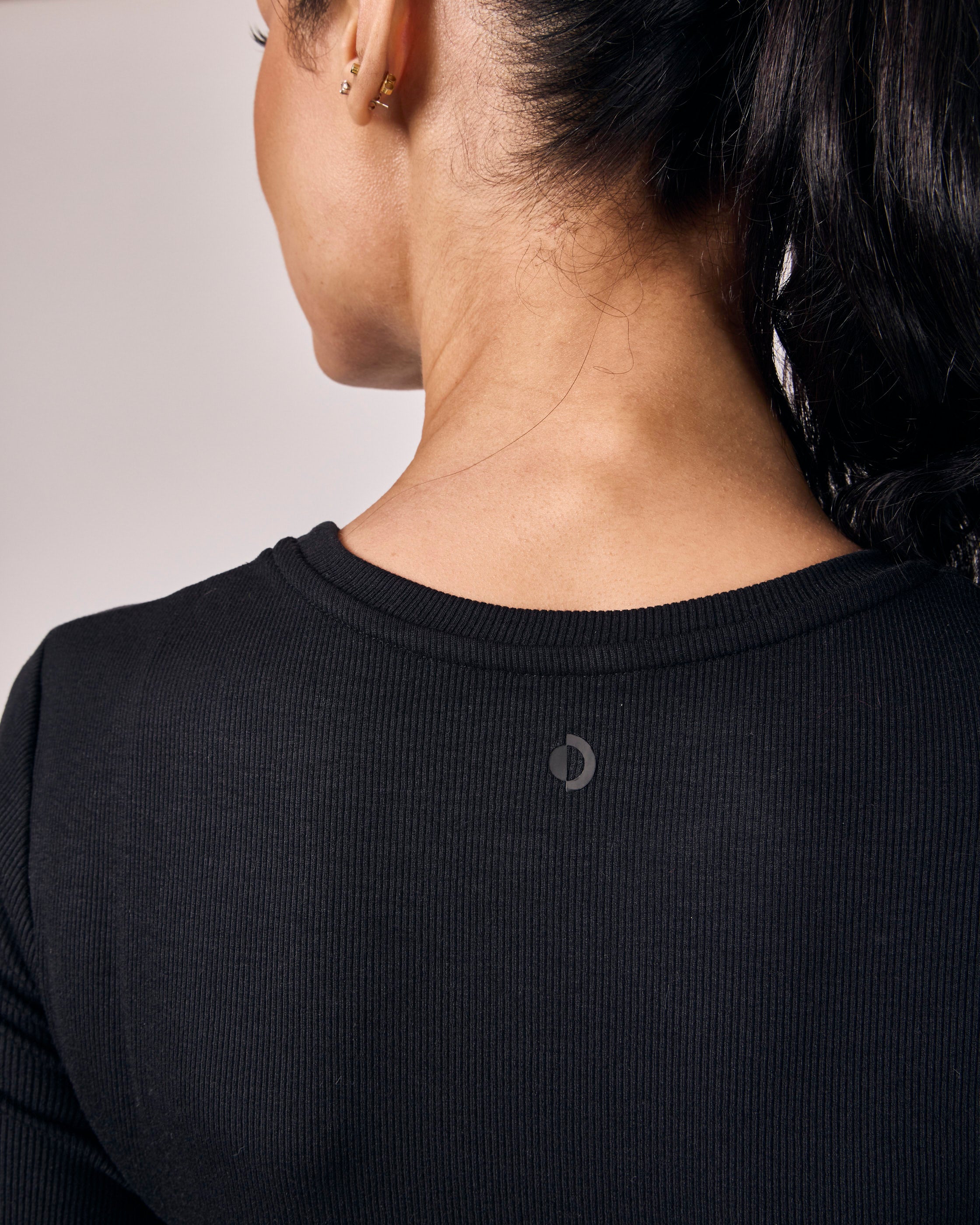 Blusa Manga Curta Modal - Preto