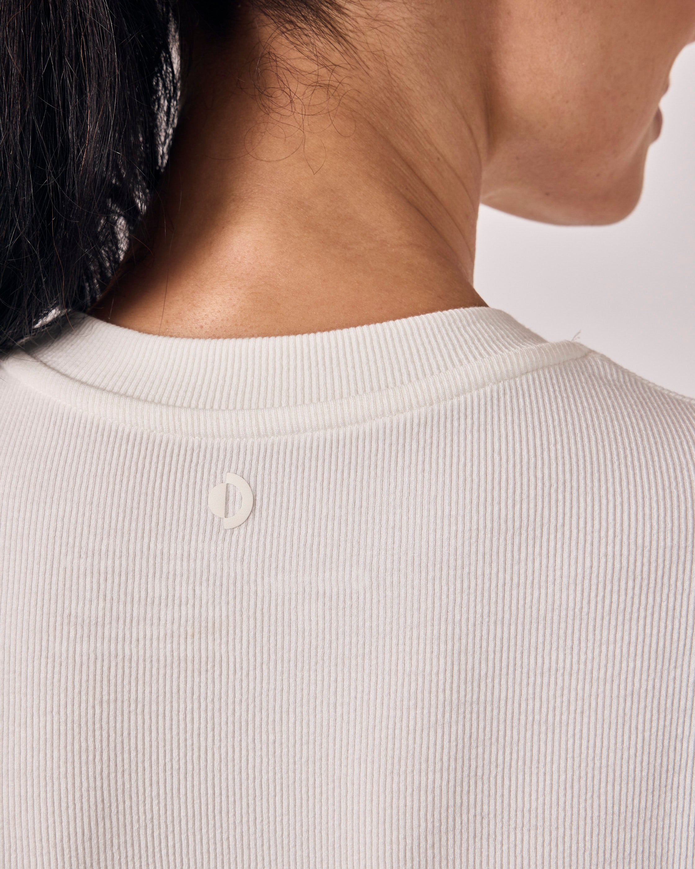 Blusa Manga Longa Ajustada Modal - Off White