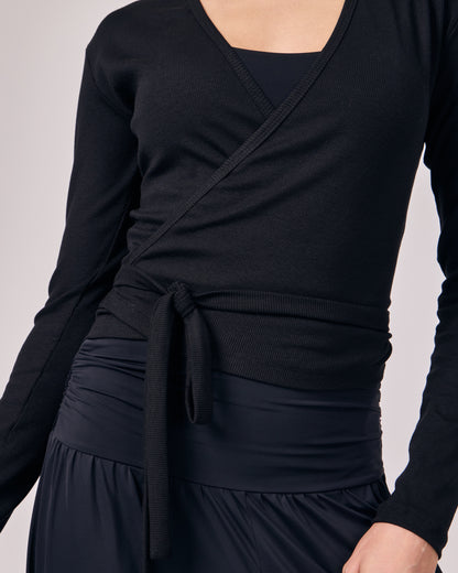 Blusa Transpassada - Preto