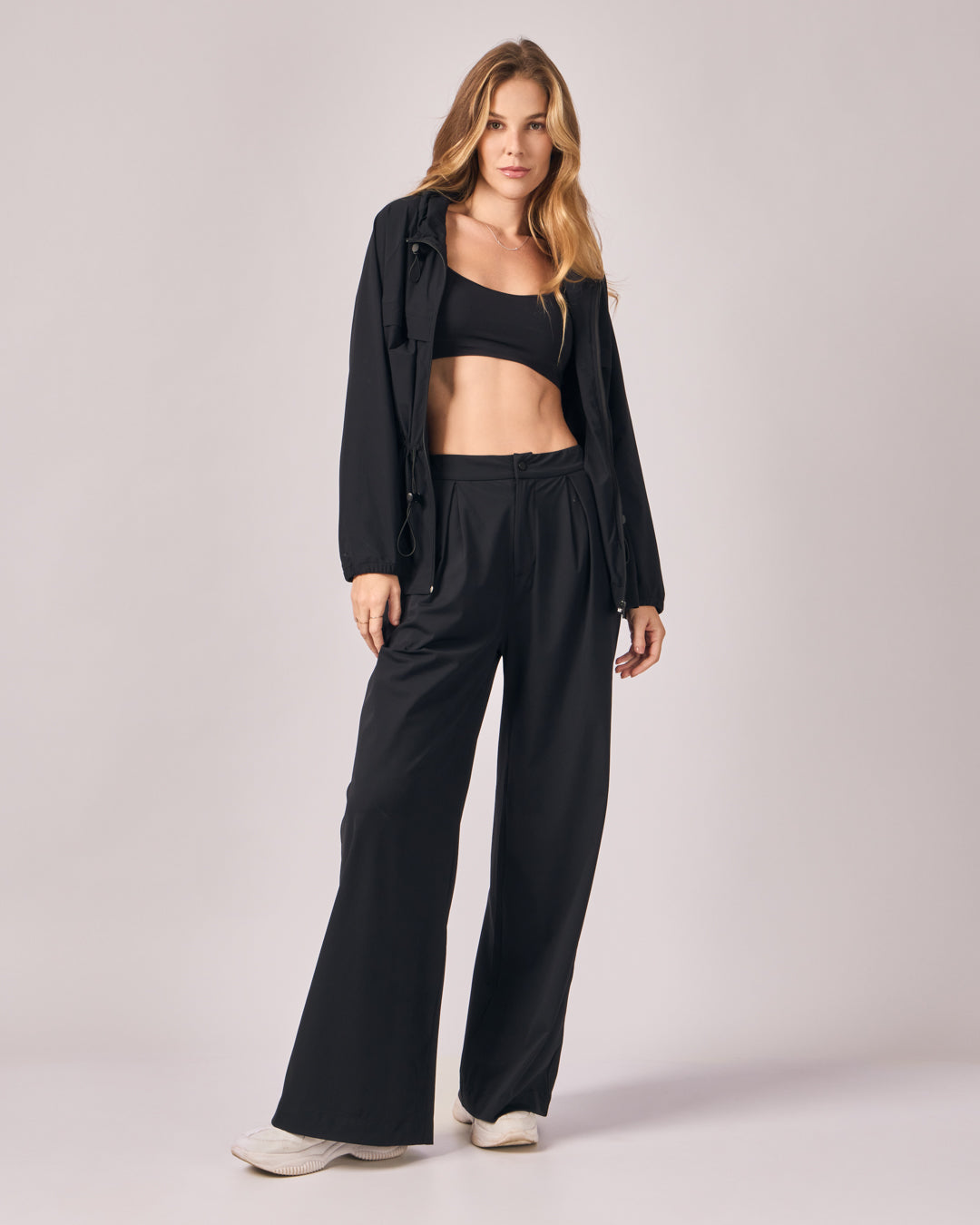 Calça Wideleg Tech - Preto