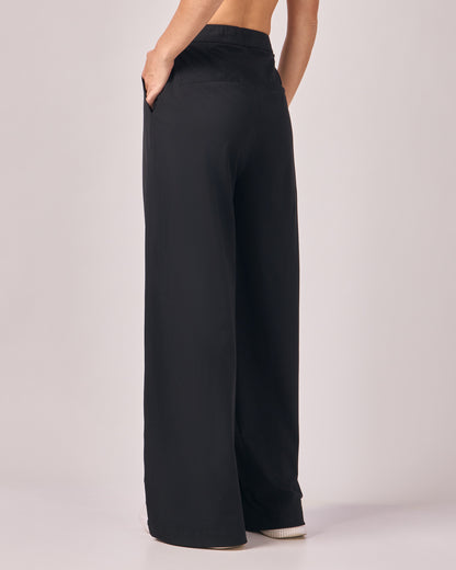 Calça Wideleg Tech - Preto