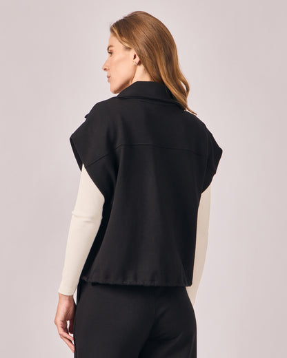 Colete Oversized Casual - Preto