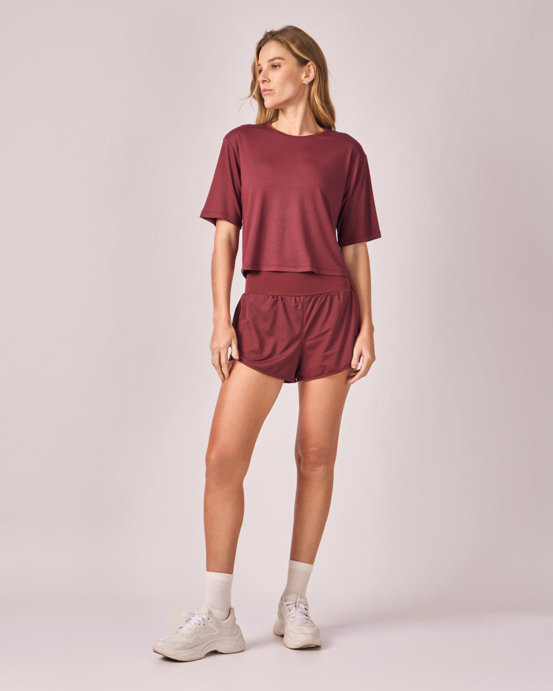Cropped Modal Alongado - Merlot