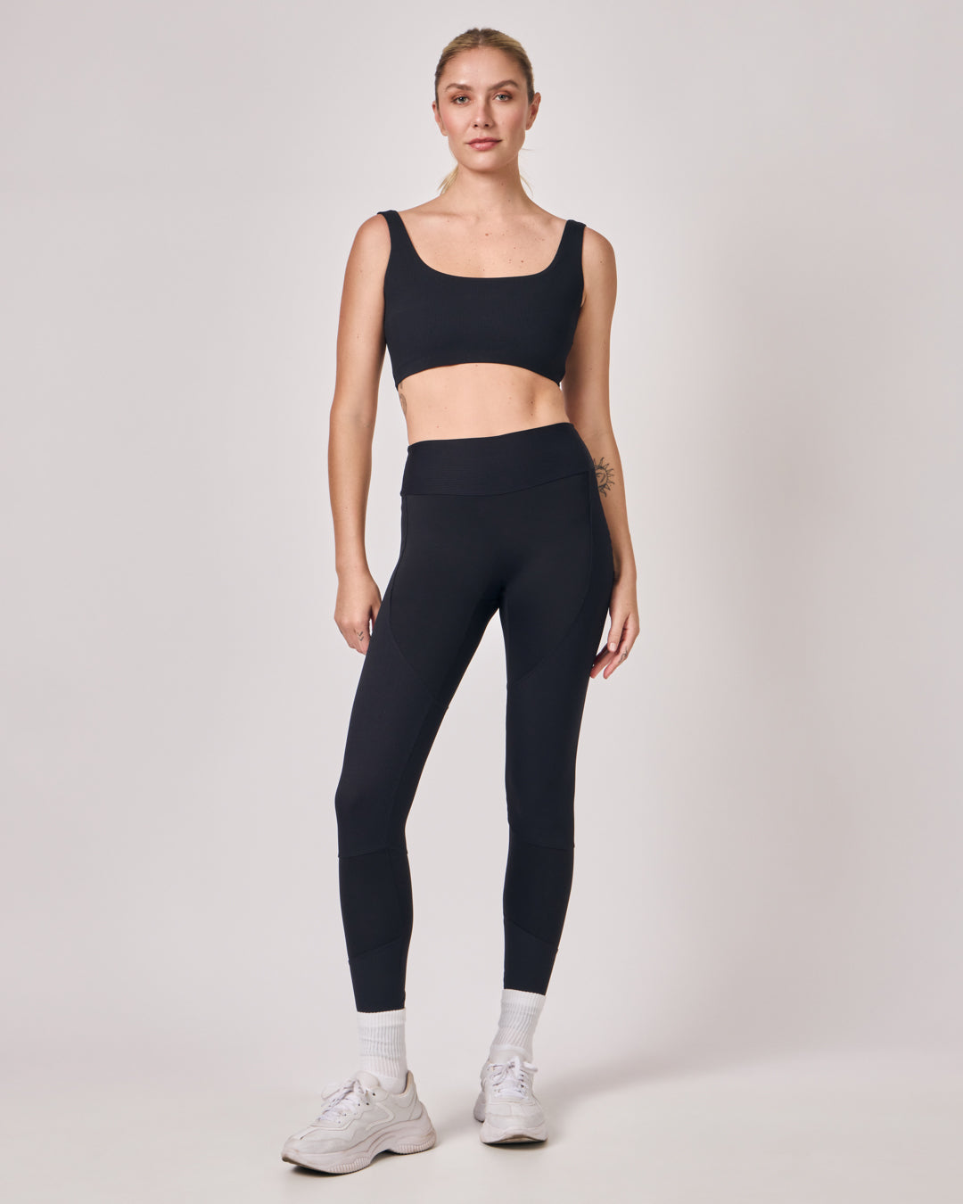 Calça Legging Rib - Preto