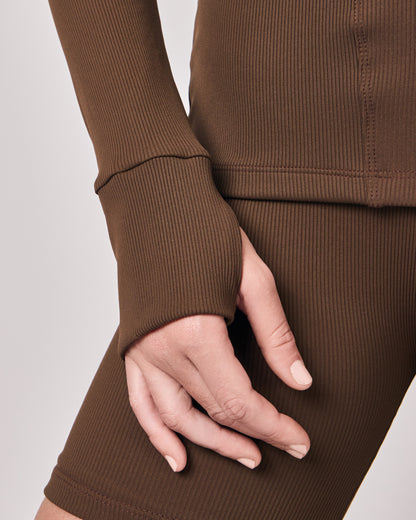 Jaqueta Performance Rib - Chocolate