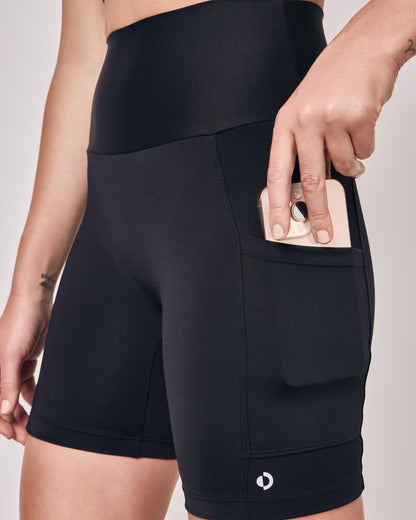 Shorts Biker Longo - Preto
