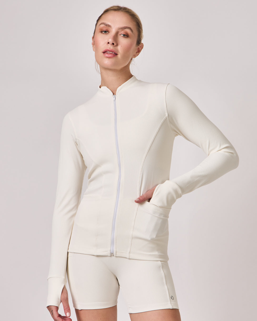 Jaqueta Performance Rib - Off White